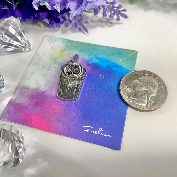 Coffee Drink Lapel Pin Cup Straw Brooch Enamel Badge Pin Accessories Jewelry - Picture 2 of 4